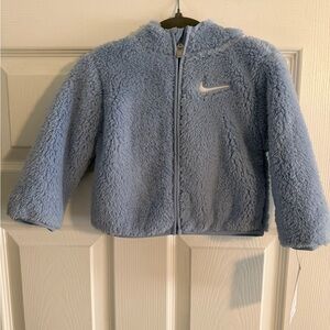 Nike Kids Blue Sherpa Fleece Jacket